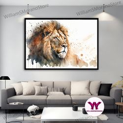 high quality decorative wall art, lion canvas painting, roaring lion wall art, roaring lion poster, lion canvas print, a