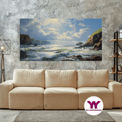 decorative wall art, neutral beach print, wall art boho decor coastal wall art minimalist wall art ocean poster landscap