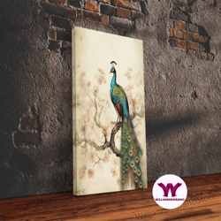 decorative wall art, peacock wall art peacock art print boho wall art peacock poster mid century modern art home office