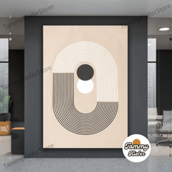 decorative wall art, decorate the living room, bedroom and workplace, mid century poster, geometric wall art design, boh