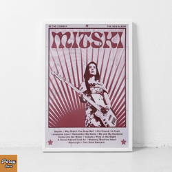 mitski music gig concert canvas classic retro rock vintage wall art print decor canvas canvas