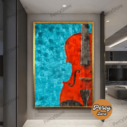 wall decoration canvas painting - living room bedroom home and office wall decoration canvas art, violin canvas art, cel
