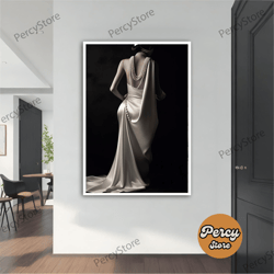 wall decoration canvas painting - living room bedroom home and office wall decoration canvas art, white dress modern can