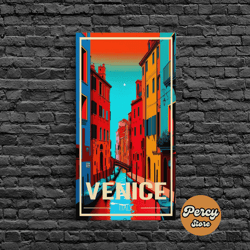venice wall art, italy poster, italy wall art, europe wall art, travel wall print, travel poster, travel wall art, canva
