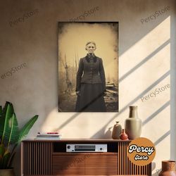 Victorian Woman, Portrait Photo, Victorian Wall Art, Antique Photograph, Canvas Print, Wall Art, Vertical Print, Vintage