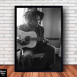 bob marley music canvas canvas wall art family decor, home decor, frame option-3