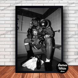 basketball poster canvas wall art family decor, home decor, frame option-1