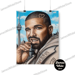 drake ovo - fine art print, drake poster print, drake wall art certified lover boy, toronto drake ovo 6 god, her loss ha