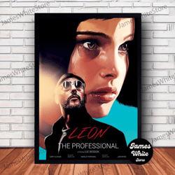 leon the professional movie poster canvas wall art family decor, home decor, frame option-1