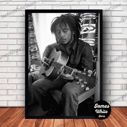 marley music poster canvas wall art family decor, home decor, frame option