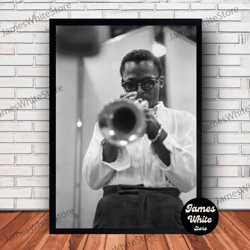miles davis music poster canvas wall art family decor, home decor, frame option-1