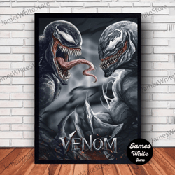 venom poster canvas wall art family decor, home decor, frame option