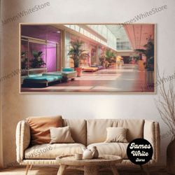 framed canvas ready to hang, the man in the trench coat, framed canvas print, time lapse watercolor painting, subdued of