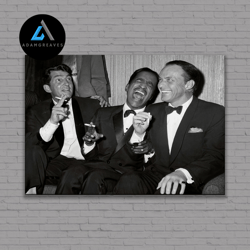 decorative wall art, mouse pack canvas wall art, frank sinatra poster, dean martin art, sammy davis jr poster, frank sin