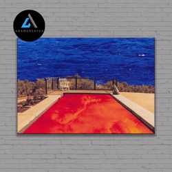 decorative wall art, red hot chili peppers canvas or poster, large canvas painting, iconic wall art, music art, framed c