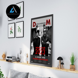 decorative wall art, depeche mode canvas, memento mori tour canvas, depeche mode world tour 2023, depeche mode august 6