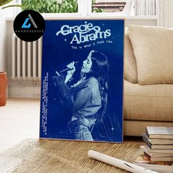 decorative wall art, gracie abrams canvas, good riddance album canvas, gracie abrams track list canvas, good riddance ca