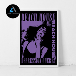 decorative wall art, beach house music gig concert canvas classic retro rock vintage wall art print decor canvas canvas