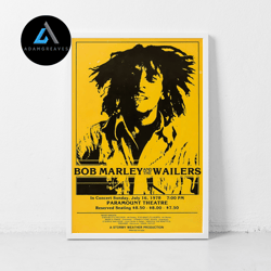 decorative wall art, bob marley music gig concert canvas classic retro rock vintage wall art print decor canvas canvas-1