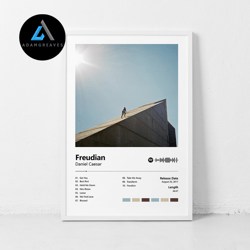 decorative wall art, freudian daniel caesar music canvas, music album cover canvas, art wall pictures for modern office