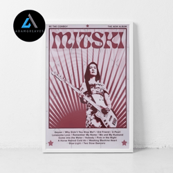 decorative wall art, mitski music gig concert canvas classic retro rock vintage wall art print decor canvas canvas