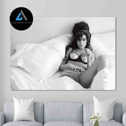 decorative wall art, wall art amy winehouse, famous 3d canvas, amy winehouse canvas print, woman singer canvas gift, sex
