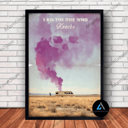 framed canvas ready to hang, breaking bad movie poster canvas wall art family decor, home decor, frame option