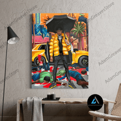framed canvas ready to hang, key glock - fine art print