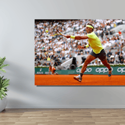 rafael nadal poster print art, rafael nadal wall art, rafael nadal print, tennis wall art decors, man cave wall art deco