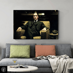 scarface poster, al pacino movie poster, movies poster print, black and white canvas wall art, home decor poster art, sc