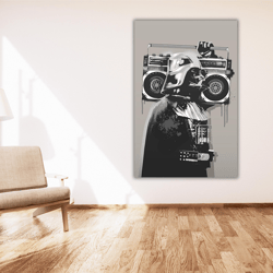 starwars darth vader boombox poster print art, banksy darth vader print art canvas, darth vader pop art, darth vader fan