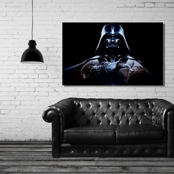 starwars darth vader poster art canvas, darth vader print art, clone wars, darth vader wall art decor, darth vader fan g