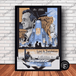 decorative wall art, lost in translation movie poster canvas wall art family decor, home decor, frame option