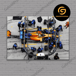 high quality decorative wall art, norris mclaren f1 canvas, formula 1 poster, lando norris poster, mclaren canvas wall a