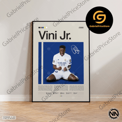 high quality decorative wall art, vinicius junior canvas, real madrid canvas, soccer gifts, sports canvas, football play