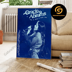 high quality decorative wall art, gracie abrams canvas, good riddance album canvas, gracie abrams track list canvas, goo