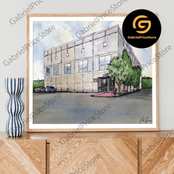 high quality decorative wall art, pam beesley halpert fan gift, the office artwork print, watercolour painting wall art,