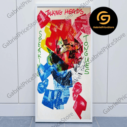 high quality decorative wall art, talking heads canvas, rock band canvas, vintage music canvas, talking heads 1980s conc