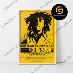 high quality decorative wall art, bob marley music gig concert canvas classic retro rock vintage wall art print decor ca