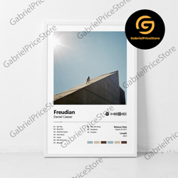 high quality decorative wall art, freudian daniel caesar music canvas, music album cover canvas, art wall pictures for m