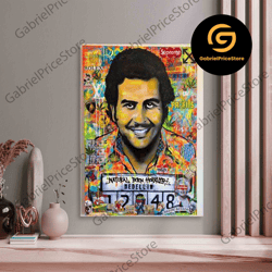 high quality decorative wall art, pablo escobar canvas wall art, narcos wall art, escobar canvas wall art