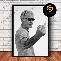 high quality decorative wall art, anthony bourdain canvas canvas wall art family decor, home decor, frame option