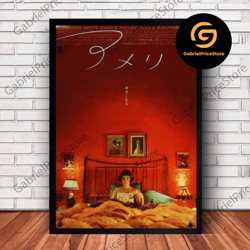 high quality decorative wall art, amelie movie poster canvas wall art family decor, home decor, frame option-1