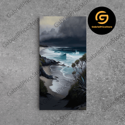 high quality decorative wall art, tropical beach, beach art, framed canvas print, cool lake house wall art, beach house