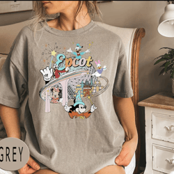 vintage epcot 1982 shirt, vintage disney shirt, mickey and friends, disney family trip matching shirt