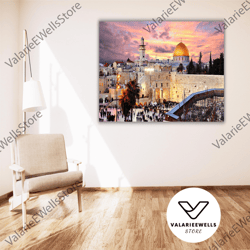 decorative wall art, masjid al aqsa canvas wall art print, masjid al aqsa poster art, extra large canvas wall art, islam