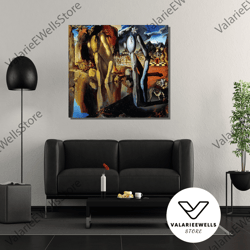 decorative wall art, salvador dali en metamorfoz of narciso painting,salvador dali poster canvas wall art, reproduction