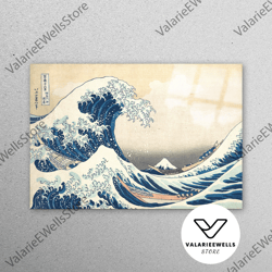 decorative wall art, wall art, glass art, glass wall art, wave landscape, rough sea, japan glass art, seascape wall deco