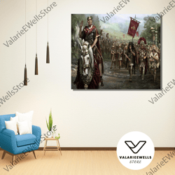 decorative wall art, caesar and his legions poster art print, caesar and his legions canvas art, ancient rome wall art d