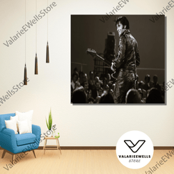 decorative wall art, elvis presley poster art, elvis presley print on canvas, music legends poster print, elvis presley